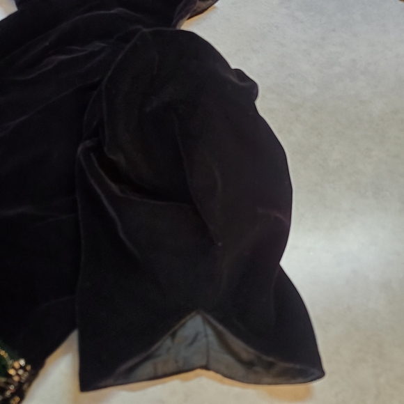 Vintage Jessica McClintock Velvet 80s Party Dress - Picture 12 of 16